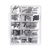 Baoblaze 銅管コネクタ　バレル圧着　スリーブ　コネクタ　約100個入り　高強度　耐食性　バリフリー　ボックス1個　