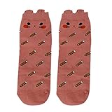 Lovoski 1組　女性　カジュアル　ローカット　ソックス　綿　漫画　靴下　可愛い　全2色選べる - ＃2