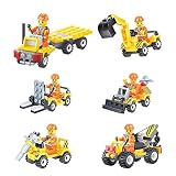 VANKER究極6セット/ 52個Construction VehicleチームBuildingブロックパズルおもちゃ