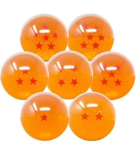 Amazon.co.jp: 透明スタードラゴンボールセット 7個 大型 クリスタル