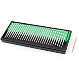 uxcell ダイヤモンドコーティングマウントポイント メタル製シルバートーン 3mm x 2mm 30個入り