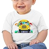 スクールバス 通学バス 通学用子供服 ベビーTシャツ 半袖 男の子 女の子 クルーネック カジュアル