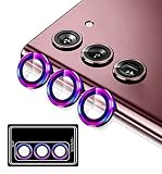 Galaxy S23 用 カメラフィルム [Kakuki] ギャラクシーS23 SC-51D SCG19 用 カメラ保護フィルム 薄型 強化ガラス 耐衝撃 独立型 露出オーバー防止 アルミ合金 カメラカバー (Galaxy S23, 多色)