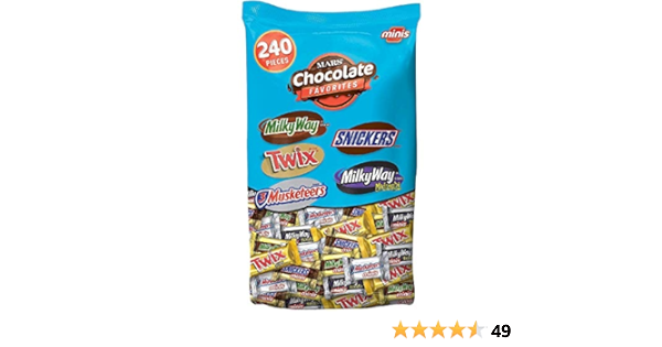 Amazon Mars マース チョコレート ミニサイズ キャンディー バラエティー ミックス アソートメント 240個入り 並行輸入品 Mars チョコレート 通販