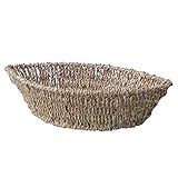 定番バスケット　シーグラスカゴ　舟形　大　鉢カバー　ナチュラル　3-3002
