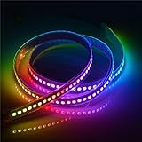 Yaqing Lighting 3.2ft/1m APA102-C 144 LEDs Individually Addressable Magic Color LED Strip DC5V (Whit