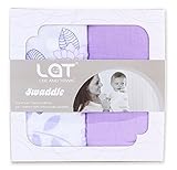 Baby Swaddle Blanket Set Of 2, Large Premium Muslin Swaddling Cotton Cloth 5-In-1 Swaddle Blanket, S