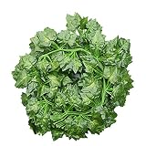Funpa　人工観葉植物　ガーランド　葉　2m　吊り下げ　ガーデン　壁掛け　花輪飾り　全4タイプ　緑　布