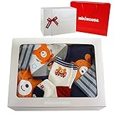 ホットビスケッツ（mikihouse hotbiscuits） ビーンズくんカバーオールギフトセット(80cm・紺)(リボンラッピング包装済)