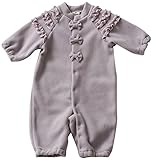 Bijoux & Bee(ビジュー&ビー) フリースフリルの2WAYロンパース<日本製> グレー FREE(50cm-70cm)