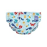 大水泳おむつ深海青1～2年 (Bambino Mio) (x 6) - Bambino Mio Large Swim Nappy Deep Sea Blue 1-2 Years (Pack of 6)