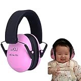 イヤーディフェンダーイヤーマフス睡眠の調節可能な騒音キャンセルヘッドフォンコンストラクションシュート狩猟掘削ソーイング溶接レーシング (ピンク)