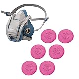 3M 防毒マスク面体 M(防じんマスク兼区分3)、ろ過材2091 3組2091(3)/6500QLM