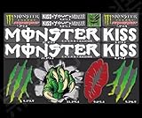 モンスターエナジーステッカー モンスターステッカー オートバイステッカー オートバイ ヘルメット 車 スクーター ノートパソコン モトクロスステッカー (Green-2)