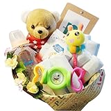 【出産祝い】豪華★おむつケーキBabyバスケット