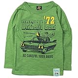 《H28年秋冬物》BOOM TOWNKIDS(ブームタウンキッズ) ゴリラDREAM CARスラブ長袖天竺Tシャツ 120cm/グリーン NO.F-961065