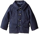London Fog Baby Baby Classic Single Breast Wool Coat Navy 24 Months [並行輸入品]