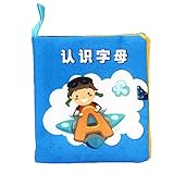 Tovadoo 布絵本 お出かけ絵本 英語勉強 ソフト コンパクト 布のおもちゃ 知育玩具 3ヶ月-3歳 知育玩具 プレゼント