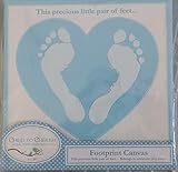 Footprint Canvas, Blue by Perine Lowe Inc.