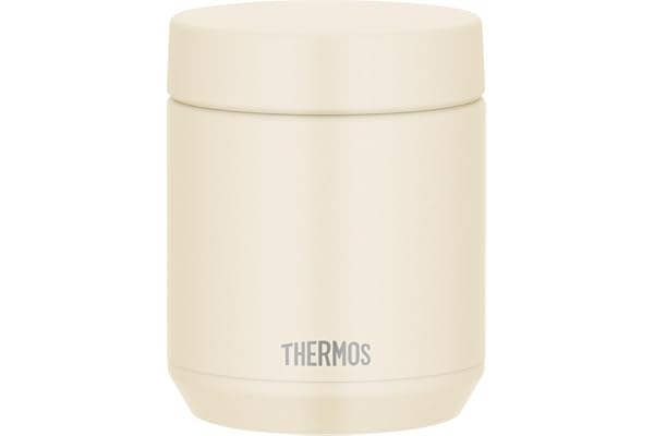 【食洗機対応モデル】 サーモス 真空断熱スープジャー 300ml アイボリー 全パーツ食洗機OK 保温保冷 お手入れ簡単 口当たりがやさしい丸口設計 スタンダードモデル JED-300 IV