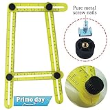 MULGORE 角度測定ツール、テンプレートツール、角度測定定規、マルチアングル測定ルーラー、Angleizer