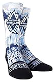 Rock ' emアパレルMLS Vancouver Whitecaps Soccerカスタムアスレチッククルーソックス ブルー
