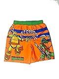 Teenage Mutant Ninja Turtles Little Boys '幼児用"スピンストライプ" Swim Trunks カラー: オレンジ