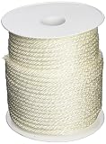 Wellington G1016S0200 Solid Braid Nylon Rope, 1/4-Inch by 200-Foot, White [並行輸入品]