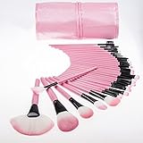 iZaphor（TM）女性のファッションのソフトフェイスリップアイブロウシャドウの設定（TM）プロフェッショナル32個のメイクブラシは、ブラシセットキット+ポーチバッグメイクアップ