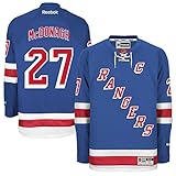 ライアンMcDonaghニューヨークRangers # 27 Captain NHLユースPremierステッチホームジャージーブルー