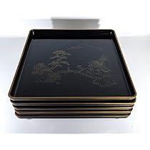 美品 輪島塗 膳 五客 紙箱入 お膳 懐石膳 茶懐石膳 30　四方膳 美品 輪島塗 膳 五客 紙箱入 お膳 懐石膳 茶懐石膳 30