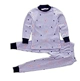 (ビーエムキッズ) BMKIDS 綿100% 子供 パジャマ ぐっすり眠れる もちはだ さらさら 素材 ルームウェア ねまき 長袖 上下 セット 男の子 女の子 キッズ ベビー 幼児 用 (ブルー チ