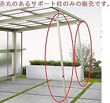 【宅配専用】　YKKAP エフルージュグラン用　着脱式サポート　標準・ハイルーフ　1本入り 　ピュアシルバー（S1）