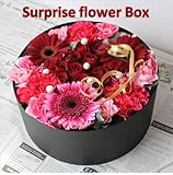 フラワーアレンジ 生花 フラワーボックス レッド 誕生日プレゼント 記念日 送別　お見舞い