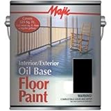 MJ - 8 – 0073 Oil Based床Paint , 1 gal Pail、525 sq-ft / Gal、ブラック