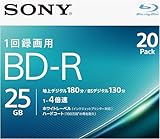 ソニ ー BD-R 25GB 1回録画用 20枚 4倍速 ケース付 20BNR1VJPS 4