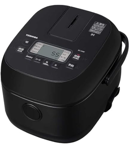 Amazon | TOSHIBA 東芝 炊飯器 RC-5XT (K) ブラック IH炊飯ジャー 3合