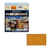 アサヒペン 水性高耐久2液ウレタンニス ライトオーク 300gセット