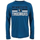 NBA tmbrwolvesパフォーマンス長袖Tee ブルー