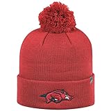 ユースArkansas Razorbackビーニーニットポンポン付きニット帽