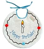 (ジゴザゴ)Zigozago 誕生日ケーキ ビブ ベビースタイ - ブルー