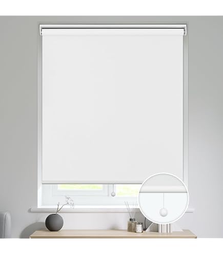 Amazon｜遮光 ロールスクリーン[プルグリップ式] 幅 90cm × 高さ 135cm 