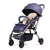 ライト幼児車の傘, ファッション ベビーカー, 高い視点 乳母車, 片手倍, あなたが座ったりうそことができます (B)