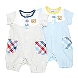Piccolo(ピッコロ) 半袖グレコ (70～80cm) キムラタンの子供服 (34255-162) グレー 70