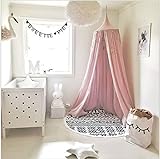 Mosquito Netキャノピー、コットンキャンバスドームプリンセスベッドキャノピーKids Play Tent Mosquito Net子供の部屋装飾の再生のベビーキッズインドアアウトドアRead