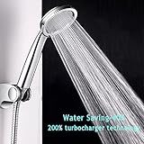 Seacan シャワーヘッド 節水 増圧 低水圧に最適 極細穴 柔らかい毛穴洗浄 クローム 取付簡単