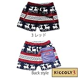 【SiShuNon/Kiccoly】雪柄JQボアパンツ キッコリー 130 3 レッド