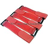 RKC 固定ベルト 2.5cm × 20cm (5本) 赤 : 040A6-3