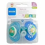1パック2 Mam自然 6 + M個のおしゃぶり (ディア/フォックス)、 (MAM UK LTD) - MAM Nature 6+M Soother, 2 per pack (Deer/Fox) [