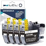 LCL Brother用 LC3117 (4パック ブラック) 互換インクカートリッジ 対応機種：MFC-J6580CDW MFC-J6980CDW MFC-J6583CDW MFC-J6983CDW MFC-J5630CDW